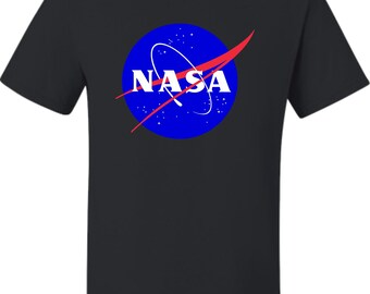 Adult Blue NASA Logo T-Shirt