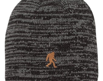 Adult Bigfoot Sasquatch Embroidered Beanie Hat