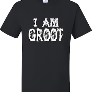 Adult I Am Groot Funny T-Shirt