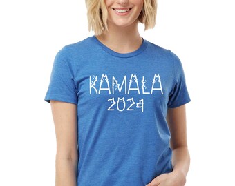 Cat Spell Out Kamala 2024 Presidential Election Women's T-Shirt