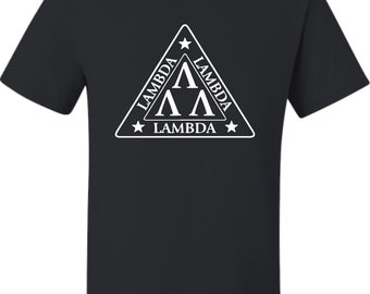 Adult Lambda Lambda Lambda Tri Lambda Funny T-Shirt
