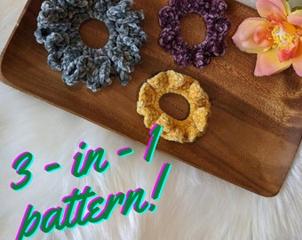 Easy Crochet Scrunchie Pattern Velvet Scrunchies Pattern For Beginners DOWNLOADABLE PDF PATTERN