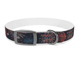 Fireworks Dog Collar 4th of July Dog Collar Pet Accessories Small Medium Large XL Dog Collar Hypoallergenic
