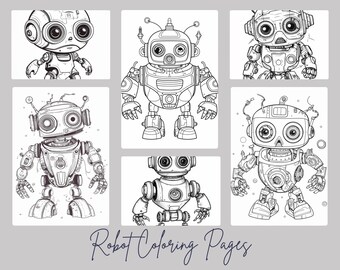 Coloring Pages For Adults and Kids Robots - Detailed Coloring Pages Robots