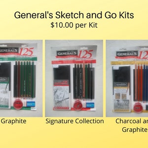 General&#39;s Sketch & Go Kits - Artist Pencil Drawing Kits