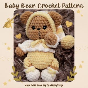 teddy bear crochet pattern | amigurumi crochet pattern | stuffed animal | crochet plushie | cute crochet | animal crochet | bear amigurumi