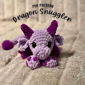 baby dragon snuggler crochet pattern | dragon amigurumi | snuggler crochet | snuggler amigurumi | plushie crochet pattern | dragon crochet