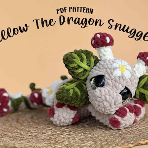 Willow the Forest Dragon Snuggler Häkelanleitung | Amigurumi (PDF Download)