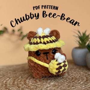 Bee Bear Crochet Pattern | Bear Amigurumi Pattern | Bee Amigurumi | Bear Crochet | No Sew Crochet Pattern | Plushie Crochet | Toy Crochet