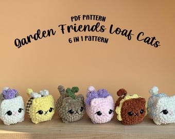 Loaf Cats Crochet Pattern: 6-in-1 Easy Amigurumi Plushie (PDF Download)