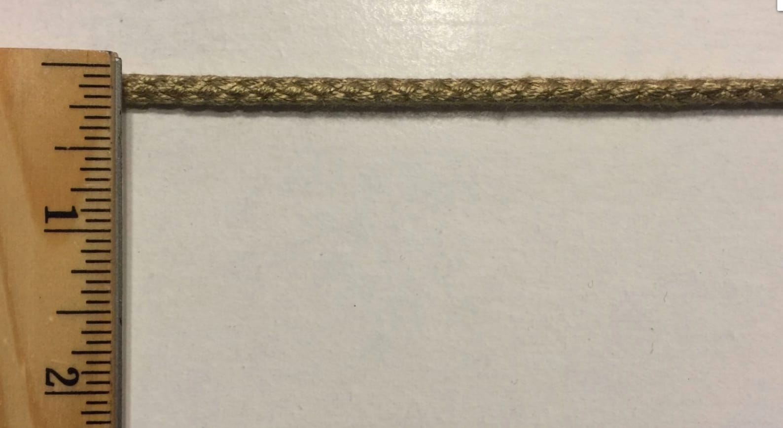 Mercerized Drawstring Cotton Cord Trimming- 12 Continuous Yards- Many ...