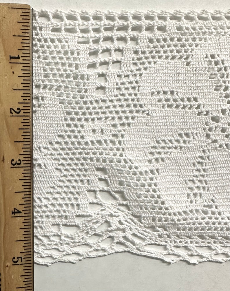 Cotton Cluny Floral Lace Trimming 5 5 Yards zdjęcie 2