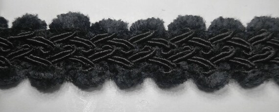 Black 18 Continuous Yards Many Colors! 3//4 Gimp Braid Knit Loop Trim