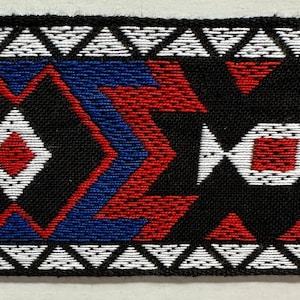 Ribete de cinta tejida jacquard de 2-1/4&quot; - ¡4 yardas continuas!
