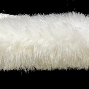 White Luxury Shag Faux Fur Fabric 