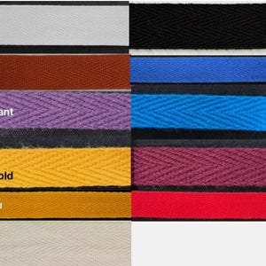 Nastro in twill di cotone 3/8" - 18 iarde - Molti colori disponibili! - Prodotto negli USA