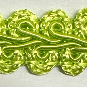 Chinese French Braid Gimp Trimming 1/2 4 Continuous Yards Many Colors Lime