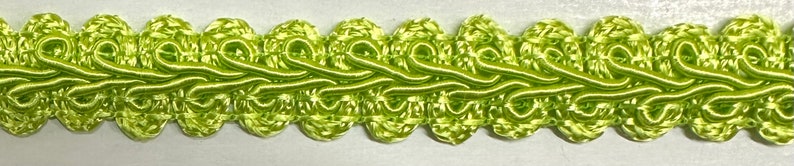 Chinese French Braid Gimp Trimming 1/2 4 Continuous Yards Many Colors Lime