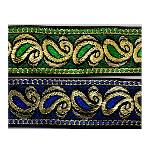 Cinta metálica tejida jacquard de 1,5&quot; - ¡5 yardas continuas!