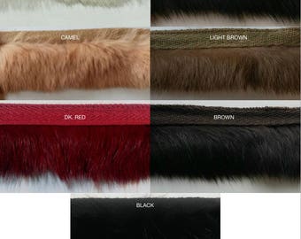 Rabbit Fur Trimming - 4 Continuous Yards - Many Colors Available!