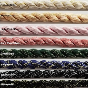 Guarnizione in corda intrecciata con cordino metallico da 5/16" - 5 iarde - Molti colori disponibili!