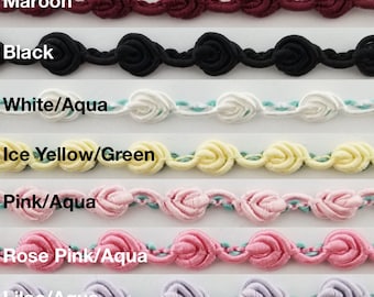 Rosebud Gimp Braid Trim 1/4" - 15 Yards - Many Colors Available!