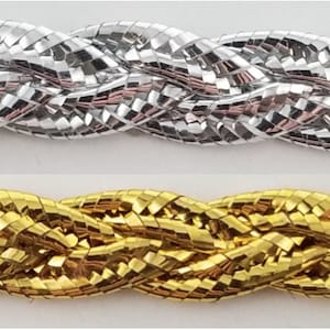 Metallic Braid Gimp Trimming 1/4&quot; - 9 Continuous Yards!