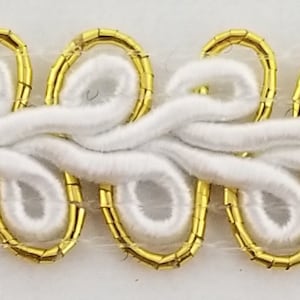 Metallic Braid Gimp Trimming 1/2&quot; - 5 Continuous Yards