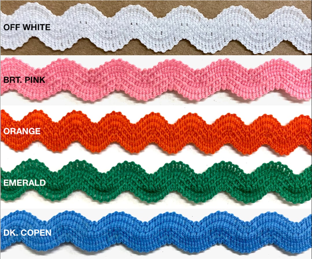 Stretch Elastic Novelty Ric Rac Zig Zag Trim 3/8 9 Etsy