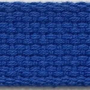 Cotton Webbing 1" - 5 Continuous Yards - Many Colors Available - Made in USA Royal