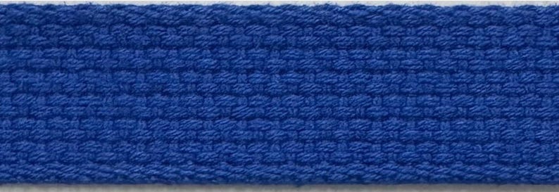 Cotton Webbing 1" - 5 Continuous Yards - Many Colors Available - Made in USA Royal