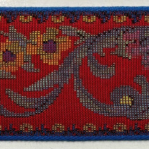 Ribete de cinta tejida jacquard de 2-1/4&quot; - ¡4 yardas continuas!
