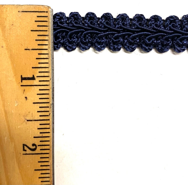 Chinese French Braid Gimp Trimming 1/2 4 Continuous Yards Many Colors Navy