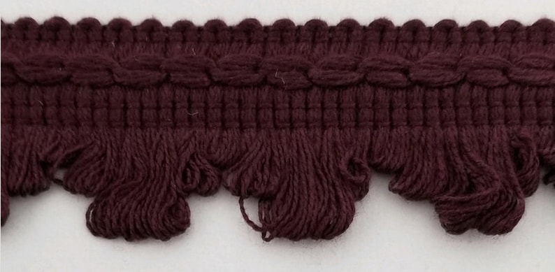Decorative Scalloped Loop Fringe Trim 1-1/4