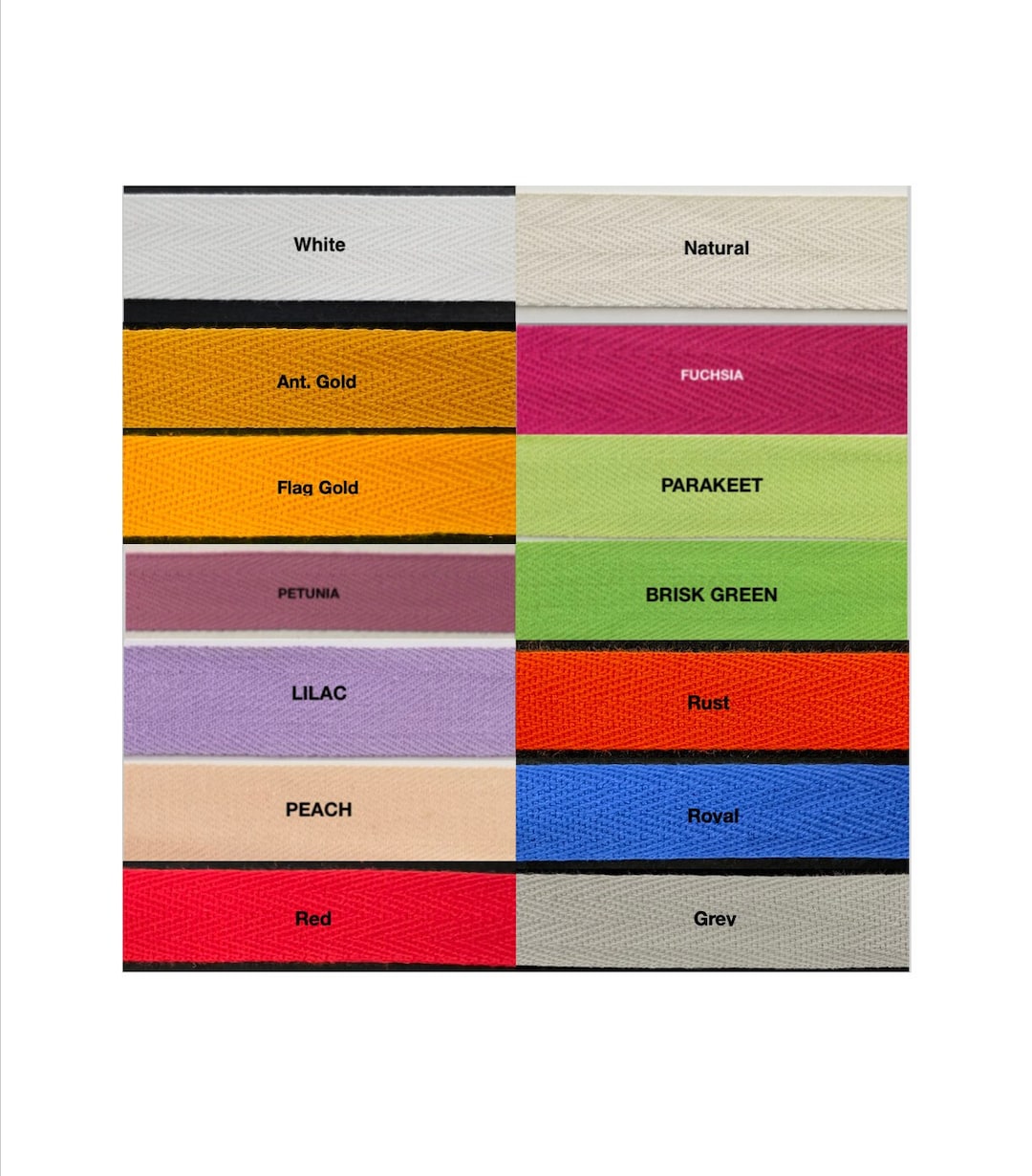 Cotton Twill Tape 3/4 36 Yards Many Colors Available Made in USA Etsy