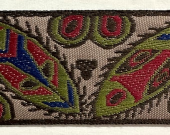 Jacquard Woven Ribbon Trim 1-1/2" - 9 Continuous Yards!