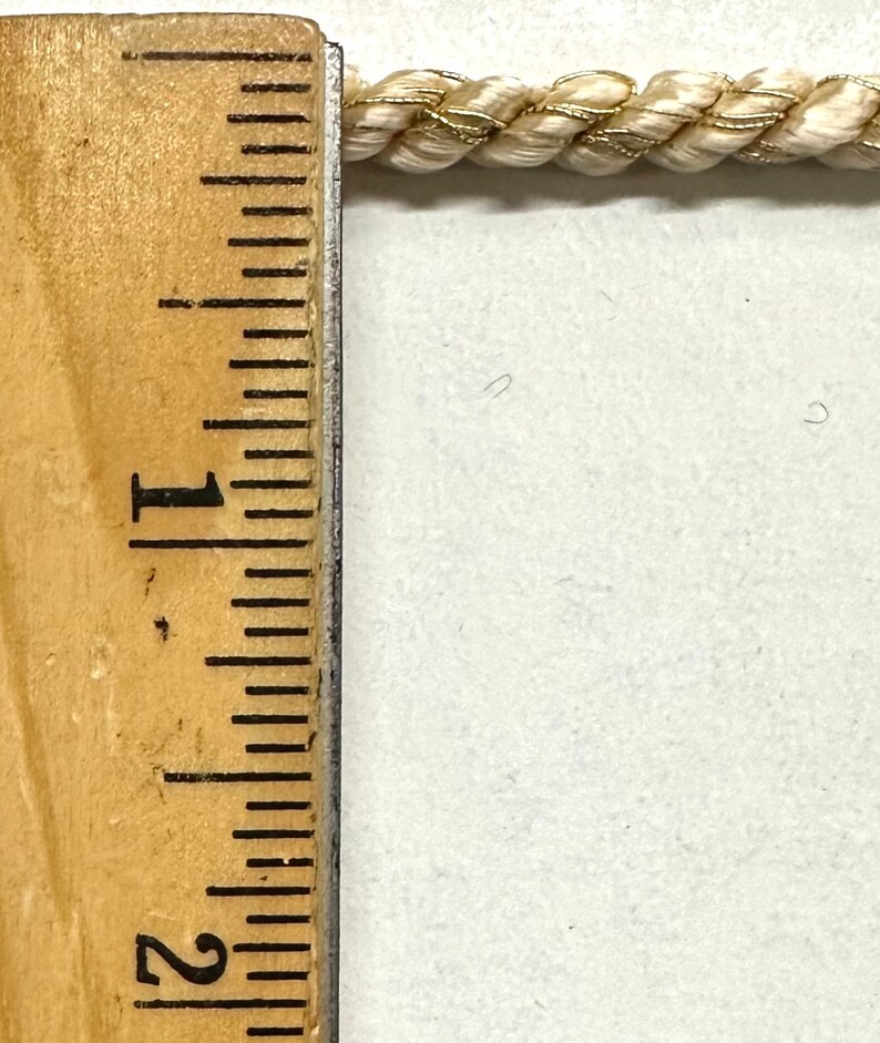 Twist Cord Rope Trimming With Metallic 1/4