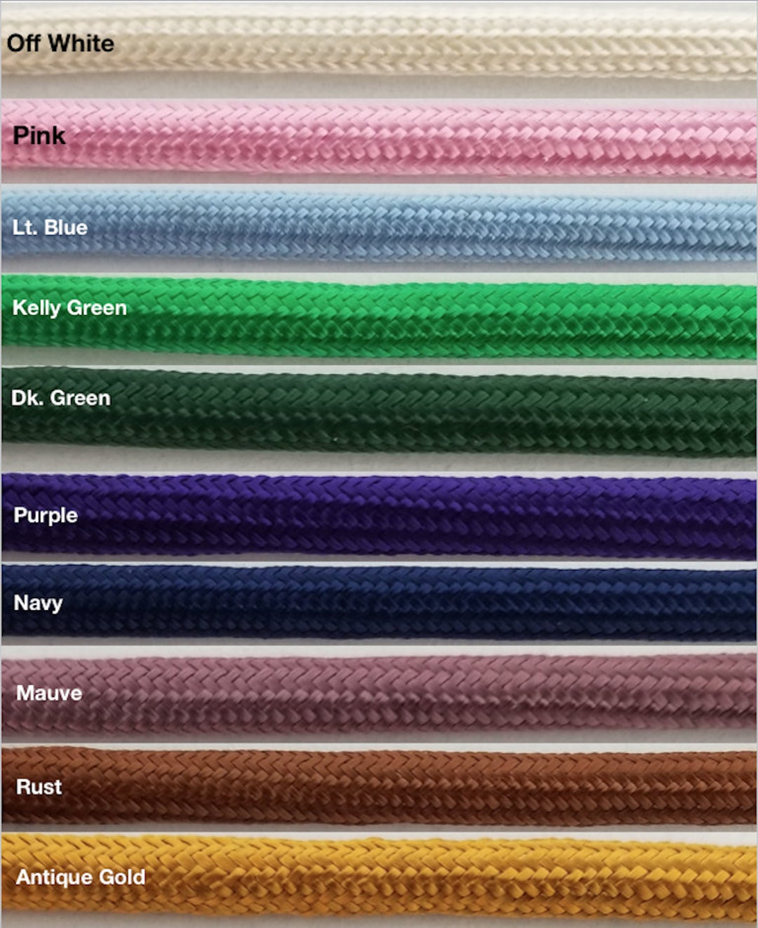 Fine Weave Rayon Jumbo Bolo Cord 1/4 9 Yards Many Colors Available - Etsy