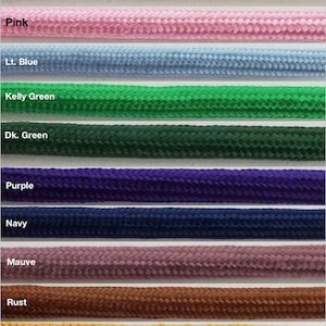 Fine Weave Rayon Jumbo Bolo Cord 1/4&quot; - 9 Yards - Many Colors Available!