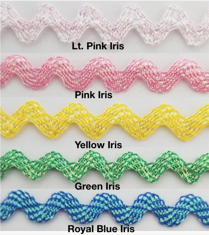 Reach Ric Colors Iridescent Ric Rac Zig Zag Trim 3/8