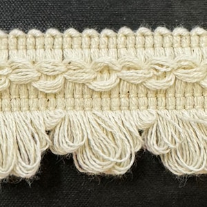 Decorative Scalloped Loop Fringe Trim 1-1/4
