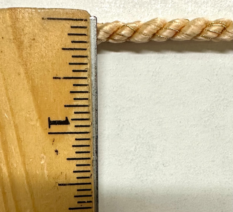 Twist Cord Rope Trimming With Metallic 1/4
