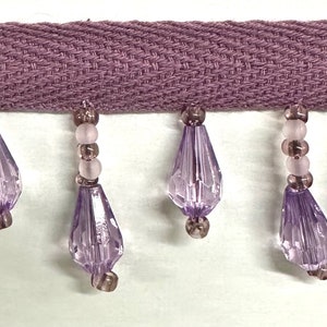 Beaded Teardrop Fringe Trim 1" - 3 Yards!