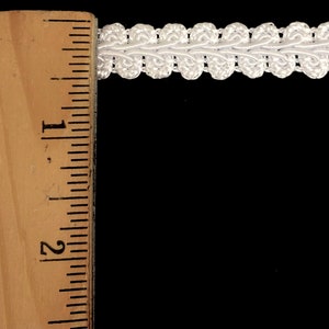 Chinese French Braid Gimp Trimming 1/2 4 Continuous Yards Many Colors White