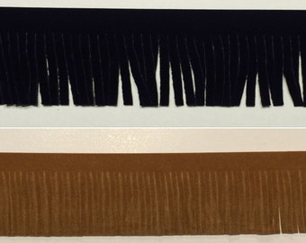Faux Suede Fringe Trim 2" - Many Colors! - 4 Continuous Yards!