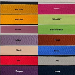 Cotton Twill Tape 3/4&quot; - 36 Yards - Many Colors Available! - Made in USA