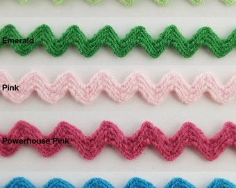 Ric Rac Zig Zag Trim 1/4" - 18 Yards - Many Colors Available!