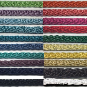 Cordino tubolare intrecciato da 1/4" - 10 iarde continue - Disponibili molti colori!
