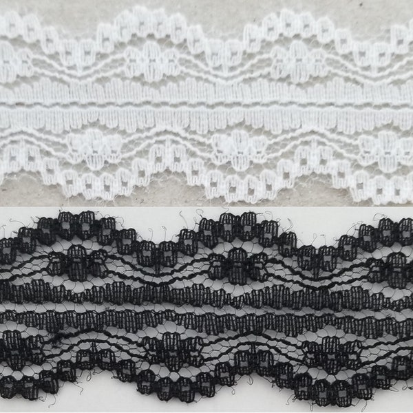 Raschel Lace - 9 Continuous Yards 1" - Color Options Available!