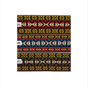Geweven geometrische jacquardlintrand 2"-4 doorlopende werven! Kleuropties!
